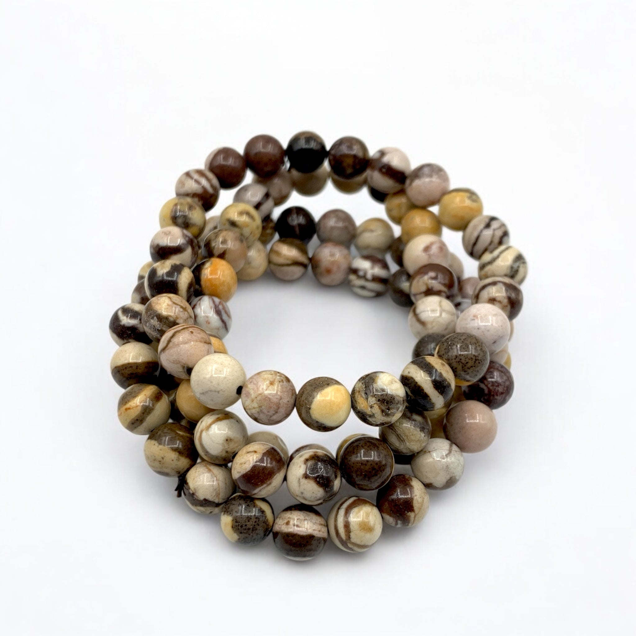 Bracelet - Jasper Earth Wood 8mm
